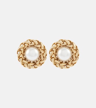 Pendientes Marit chapados en oro de 18 ct | Jennifer Behr
