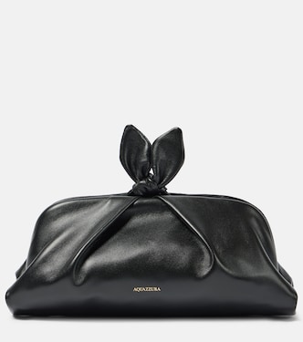 Bow Tie Small leather clutch | Aquazzura