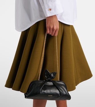 Pochette Bow Tie Small en cuir | Aquazzura