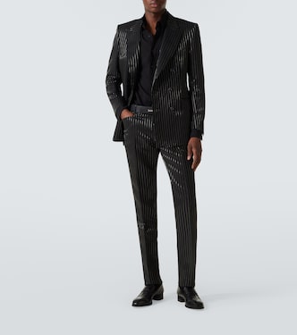 Pantaloni da abito Dylan in lana e seta | Tom Ford