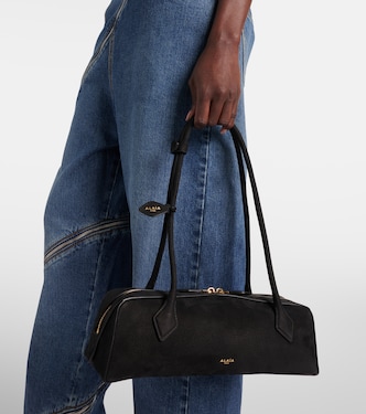 Le Teckel Medium suede shoulder bag | Alaïa