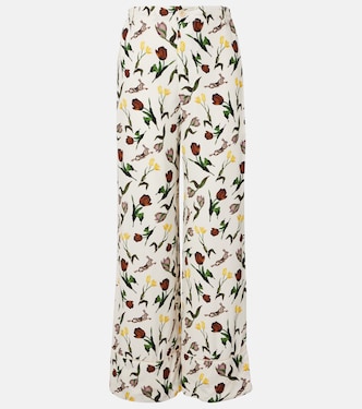Bedruckte Palazzo-Hose aus Seide  | Marni
