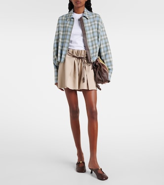 Chaqueta drapeada a cuadros | Loewe