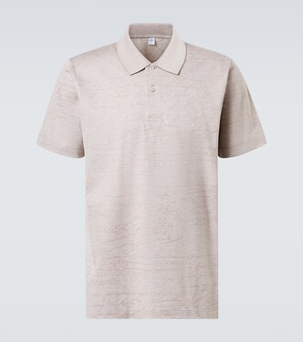 Printed cotton polo shirt | Berluti