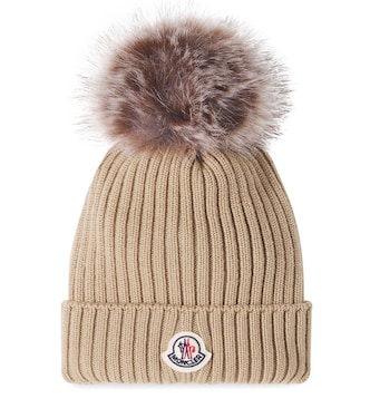 Logo virgin wool beanie | Moncler Enfant
