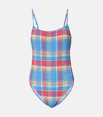 Smocked Kennedy checked swimsuit | Polo Ralph Lauren