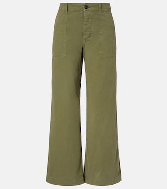 Leon mid-rise cotton twill wide-leg pants | Nili Lotan