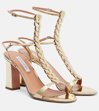 Destiny Gladiator 85 leather sandals | Aquazzura