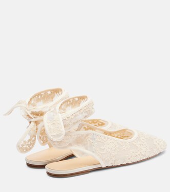 Lace slingback flats | Magda Butrym
