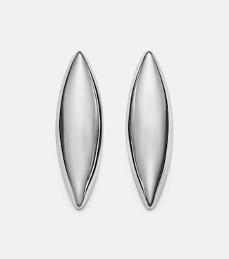 Puffy Dagger Small 10kt rhodium-plated earrings | Jennifer Fisher