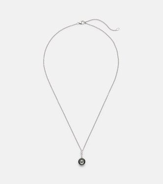 18kt gold necklace with pearl and diamonds | Mikimoto