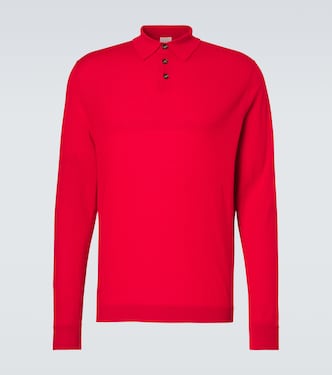 Virgin wool polo shirt | Allude