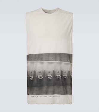 Jumbo printed cotton jersey tank top | Rick Owens