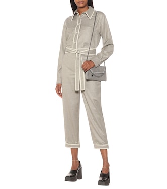 Wool flannel carrot cropped pants | Stella McCartney