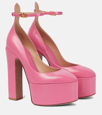Tan-Go patent leather platform pumps | Valentino Garavani