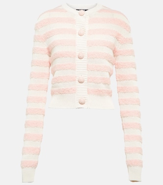 Striped wool-blend cardigan | Balmain