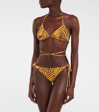 Braga de bikini Miami con print de tigre | Reina Olga