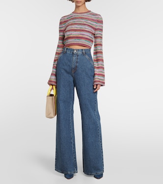 Striped wool and cashmere top | Chloé