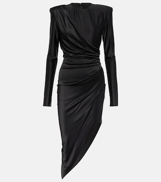 Asymmetric draped jersey minidress | Alexandre Vauthier