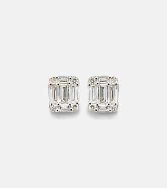 Ohrringe Shield of Strength aus 10kt Gelbgold mit Diamanten | Stone and Strand