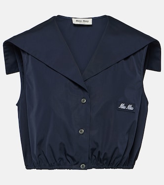 Cropped-Hemd aus Baumwolle | Miu Miu