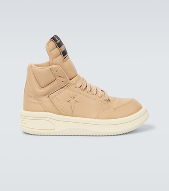 x Converse TURBOWPN zapatillas de caña alta de piel | Rick Owens