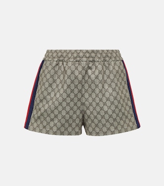 Web Stripe GG jersey shorts | Gucci