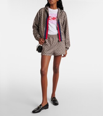 Shorts Web Stripe in jersey GG | Gucci