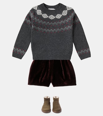 Pull Grimaldi en jacquard de laine | Bonpoint