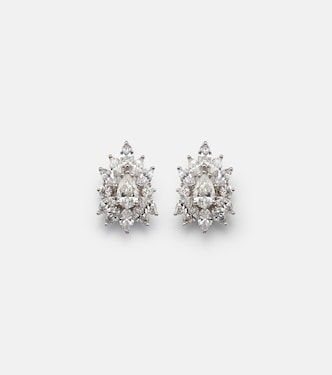 Orecchini Y-Not in oro bianco 18kt con diamanti | Yeprem