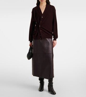 Cardigan Twisted en laine mélangée | Lemaire