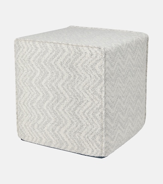 Columbia zigzag jacquard pouf | Missoni