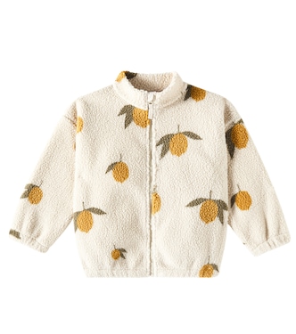 Giacca Jody in teddy con stampa e zip | Konges Sløjd