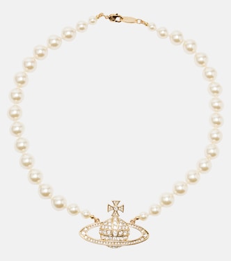 Choker Bas Relief Orb con perle bijoux | Vivienne Westwood