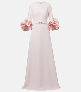 Vestido de fiesta de algodón con volantes | Safiyaa