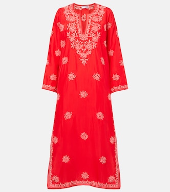 Embroidered silk kaftan | Juliet Dunn