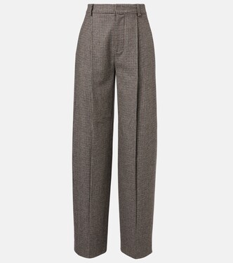 Pantalon ample à carreaux | Vince