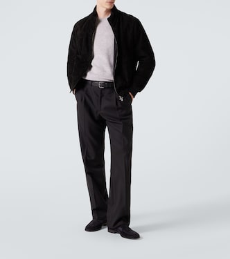 Loafers George aus Veloursleder | Gianvito Rossi