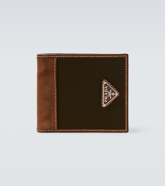 Portemonnaie aus Re-Nylon mit Leder | Prada