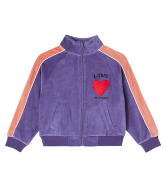 Love cotton-blend velour sweatshirt | Jellymallow