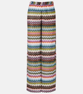 Zig Zag lamé palazzo pants | Missoni