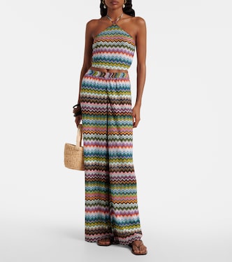 Zig Zag lamé palazzo pants | Missoni