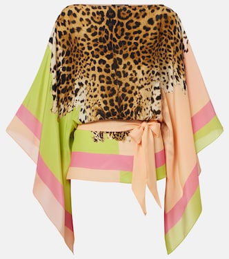 Printed silk top | Roberto Cavalli
