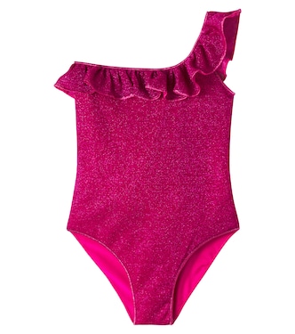 Lumière ruffled one-shoulder swimsuit | Oséree Kids