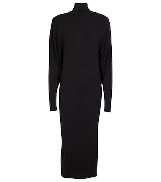Turtleneck stretch-jersey midi dress | Alexandre Vauthier