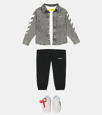 Pantalones deportivos de algodón con logo | Off-White Kids