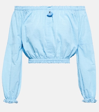 Galia cotton off-shoulder top | Poupette St Barth