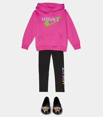Safety Pin cotton hoodie | Versace Kids