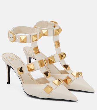 Salones Roman Stud de piel | Valentino Garavani