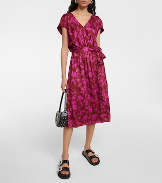 Floral midi dress | Velvet